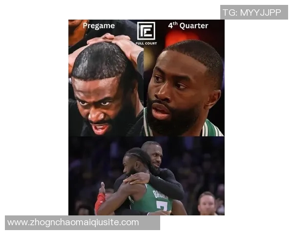 杰伦布朗意外撞击K乔治白T恤沾满发际线粉成新焦点